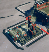 A Supply Pad attached to an outpost.