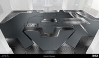 More concept art of floor details.
