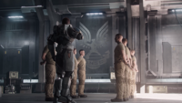 Commander Agryna with Spartan-IV recruits.