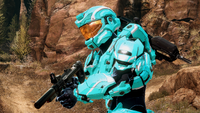 A Centurion-clad Spartan with an M7S SMG in Halo 2: Anniversary.