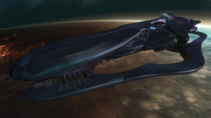 A screenshot of the Ardent Prayer. From Halo: Reach campaign level Long Night of Solace.