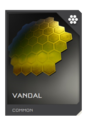 REQ card of the Vandal visor in Halo 5: Guardians.