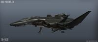 Render of the Winter-class prowler in Halo 5: Guardians.