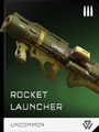 Rocket Launcher REQ card.