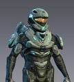 Front render of the Recon armor in Halo 4.