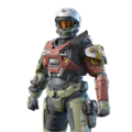 The Rosenda-A344 armor kit in Halo Infinite.