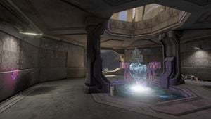 The sixth Terminal in Halo 2: Anniversary campaign level Delta Halo.