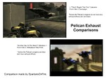 Comparison of Pelican exhaust effects in cutscenes