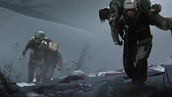 Artwork featuring UNSC Marines