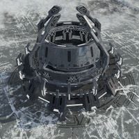 A Forerunner secondary reactor on Frozen Valley, as seen in Halo Wars.