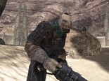 A Brute stripped of most of his Power Armor. Note that Brutes in Halo 3 have shaved faces and a carefully groomed beard.