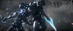 A Sangheili wielding a Plasma Rifle along with an Energy Sword in Halo 4's Prologue cutscene.