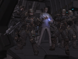 Keyes and a squad of Marines depart from the landing pad in Halo: Reach.