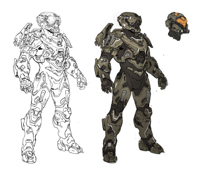 File:Halo 5 Guardians Concept Art recluse armor sketch.jpg