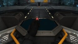 Halo Infinite screenshot of Ilsa Zane holding a data chip containing Iratus in the Academy AI lab