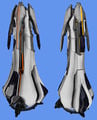 In-game render of the burst artillery weapon.