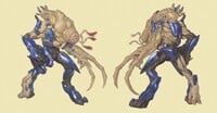 Finalized concept art of an infected Sangheili in Halo: Campaign Evolved.