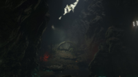 A ring artifact in a cave.