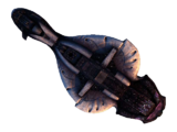 An underbelly view of a CCS-class battlecruiser from Halo 2. Note the design similarities to the Truth and Reconciliation.