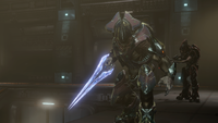 A Commander with a Domotos-pattern energy sword in Spartan Ops.