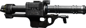 Halo 4 press kit image featuring an M41 SPNKr.
