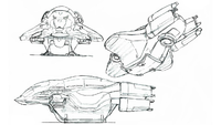 Concept art of the Banta-class colony ship for Prototype.