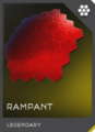REQ card of the Rampant visor in Halo 5: Guardians.