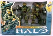 The Red Team Leader & Master Chief figures in package.