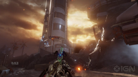 Fireteam Osiris in a Gauss Warthog in Halo 5: Guardians.