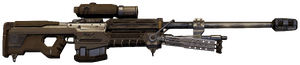 A cropped screenshot of a weapon in Halo 2: Anniversary's campaign. Original image by User:JackVibe.
