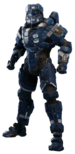 Commando armor in Halo 4 with no skin.