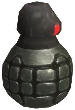 A cropped screenshot of an M9 fragmentation grenade.
