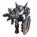 In-game preview of the Mgalekgolo in Halo: Combat Evolved Anniversary.