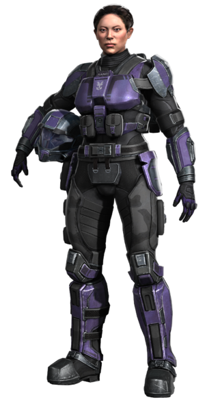 A render of Ava Lang as she appears in Halo: Fireteam Raven.