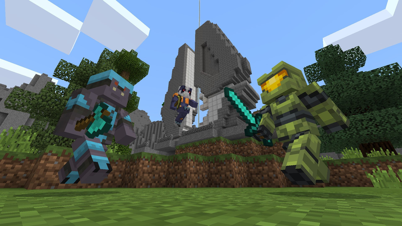 File:MC Skin Pack 1 Skins in use.png