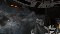 First-person view of the Veteran Magnum.