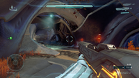 First-person view of the Scattershot in Halo 5: Guardians.