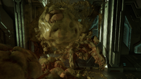 Two blisters, one intact and one ruptured, in Halo: Campaign Evolved.