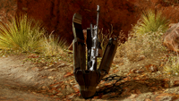 An SRS99-S5 AM in an M2859 Materiel Acquisition Pod in Halo 4.