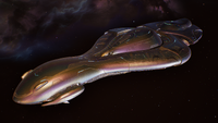 The CCS-class battlecruiser in Halo: Campaign Evolved.