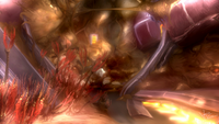 A concept paintover of the early level geometry.
