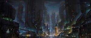 An alternate, non-battle render of London.