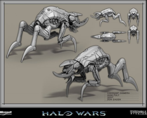 A render of the cut Chimera unit in Halo Wars.