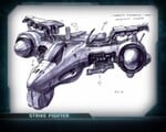 Concept art for the Strike Fighter.