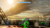 HUD of the plasma cannon in Halo 4.