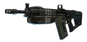 Transparent image of the VK78 Commando from Halo Infinite.