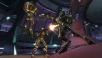 Two Sangheili Rangers in combat.