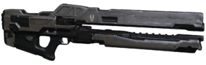A render of the ARC-920 railgun (cropped from the original).