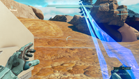First-person view of the Ravening Sliver in Halo 5: Guardians.