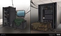 More concept art of servers.